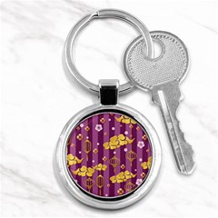 Aesthtic Pink Love Key Chain (round) by designsbymallika