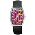 Aesthtic Pink Love Barrel Style Metal Watch Front