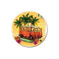 Travel Baby Magnet 3  (round) by designsbymallika