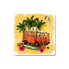 Travel Baby Square Magnet by designsbymallika