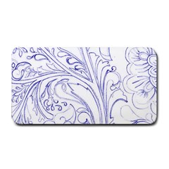 Blue Biro Ornate Medium Bar Mats by kaleidomarblingart