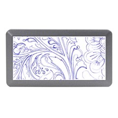 Blue Biro Ornate Memory Card Reader (mini) by kaleidomarblingart