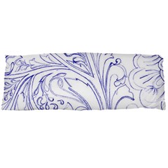 Blue Biro Ornate Body Pillow Case Dakimakura (two Sides) by kaleidomarblingart