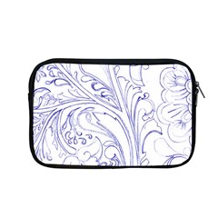 Blue Biro Ornate Apple Macbook Pro 13  Zipper Case by kaleidomarblingart