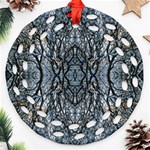 Nature repeats Round Filigree Ornament (Two Sides) Front