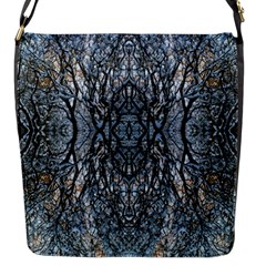 Nature Repeats Flap Closure Messenger Bag (s) by kaleidomarblingart