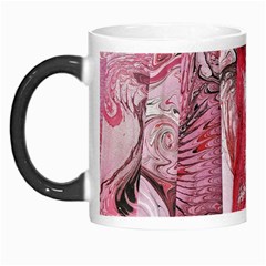 Pink Marbling Collage Morph Mugs by kaleidomarblingart