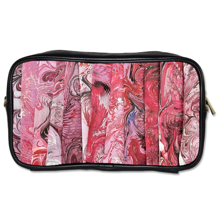 Pink marbling collage Toiletries Bag (Two Sides)