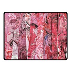 Pink Marbling Collage Fleece Blanket (small) by kaleidomarblingart