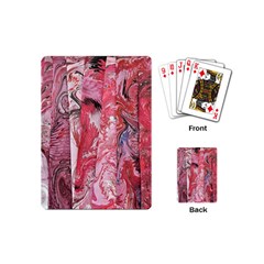 Pink Marbling Collage Playing Cards Single Design (mini) by kaleidomarblingart