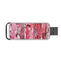 Pink Marbling Collage Portable Usb Flash (one Side) by kaleidomarblingart