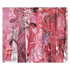 Pink Marbling Collage Double Sided Flano Blanket (small)  by kaleidomarblingart