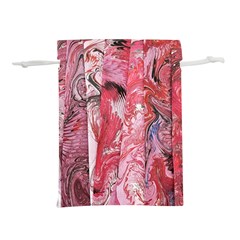 Pink Marbling Collage Lightweight Drawstring Pouch (s) by kaleidomarblingart