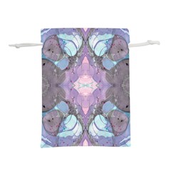 Marbled Patterns Lightweight Drawstring Pouch (l) by kaleidomarblingart