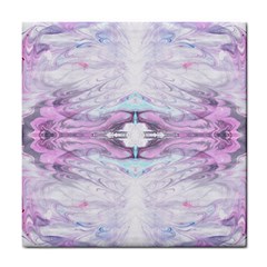 Pastel Marbling Tile Coaster by kaleidomarblingart