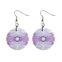 Pastel Marbling Mini Button Earrings by kaleidomarblingart