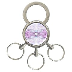 Pastel Marbling 3-ring Key Chain by kaleidomarblingart