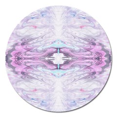 Pastel Marbling Magnet 5  (round) by kaleidomarblingart