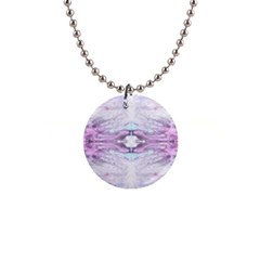 Pastel Marbling 1  Button Necklace by kaleidomarblingart