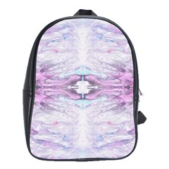 Pastel Marbling School Bag (xl) by kaleidomarblingart