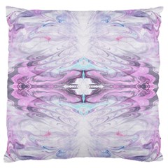 Pastel Marbling Large Flano Cushion Case (one Side) by kaleidomarblingart