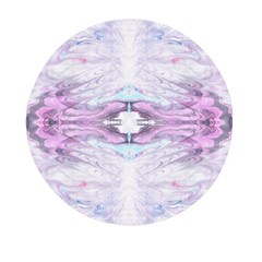 Pastel Marbling Mini Round Pill Box (pack Of 3)