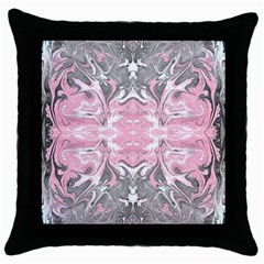  Throw Pillow Case (black) by kaleidomarblingart