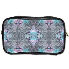 Turquoise Pink Module  Toiletries Bag (two Sides) by kaleidomarblingart