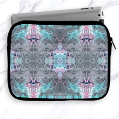 Turquoise Pink Module  Apple Ipad 2/3/4 Zipper Cases by kaleidomarblingart