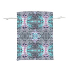 Turquoise Pink Module  Lightweight Drawstring Pouch (s) by kaleidomarblingart