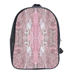 Pink Arabesque School Bag (xl) by kaleidomarblingart