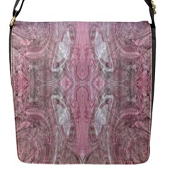 Pink Arabesque Flap Closure Messenger Bag (s) by kaleidomarblingart