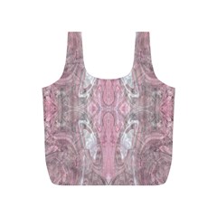 Pink Arabesque Full Print Recycle Bag (s) by kaleidomarblingart