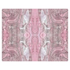 Pink Arabesque Double Sided Flano Blanket (medium)  by kaleidomarblingart