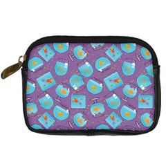 Aquarium With Fish And Sparkles Digital Camera Leather Case