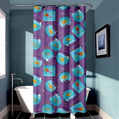 Aquarium With Fish And Sparkles Shower Curtain 36  x 72  (Stall) 