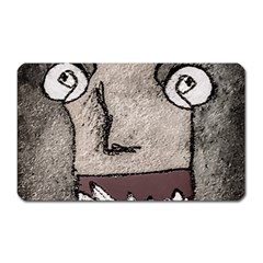 Sketchy Style Head Creepy Mask Drawing Magnet (rectangular) by dflcprintsclothing