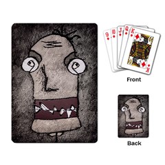 Sketchy Style Head Creepy Mask Drawing Playing Cards Single Design (rectangle) by dflcprintsclothing