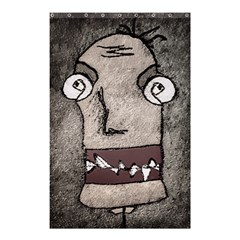 Sketchy Style Head Creepy Mask Drawing Shower Curtain 48  X 72  (small)  by dflcprintsclothing