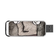 Sketchy Style Head Creepy Mask Drawing Portable Usb Flash (one Side) by dflcprintsclothing