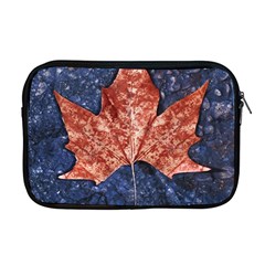 Wet Leaves Botanical Motif Photo Apple Macbook Pro 17  Zipper Case by dflcprintsclothing