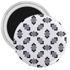 Black White Minimal Art 3  Magnets by designsbymallika