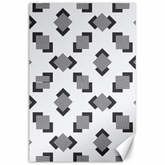 Black White Minimal Art Canvas 24  X 36  by designsbymallika