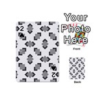 Black White Minimal Art Playing Cards 54 Designs (Mini) Front - Spade2