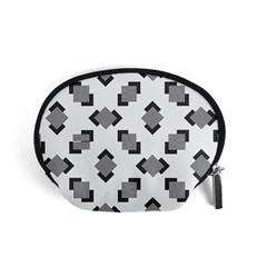 Black White Minimal Art Accessory Pouch (small) by designsbymallika