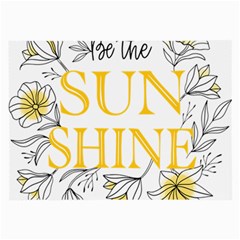 Be The Sunshine Large Glasses Cloth by designsbymallika