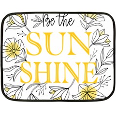 Be The Sunshine Fleece Blanket (mini) by designsbymallika