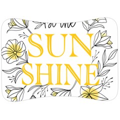 Be The Sunshine Velour Seat Head Rest Cushion by designsbymallika