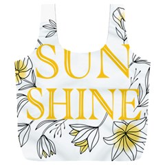 Be The Sunshine Full Print Recycle Bag (xxl) by designsbymallika