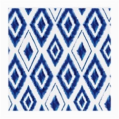 Blue Diamond Pattern Medium Glasses Cloth by designsbymallika